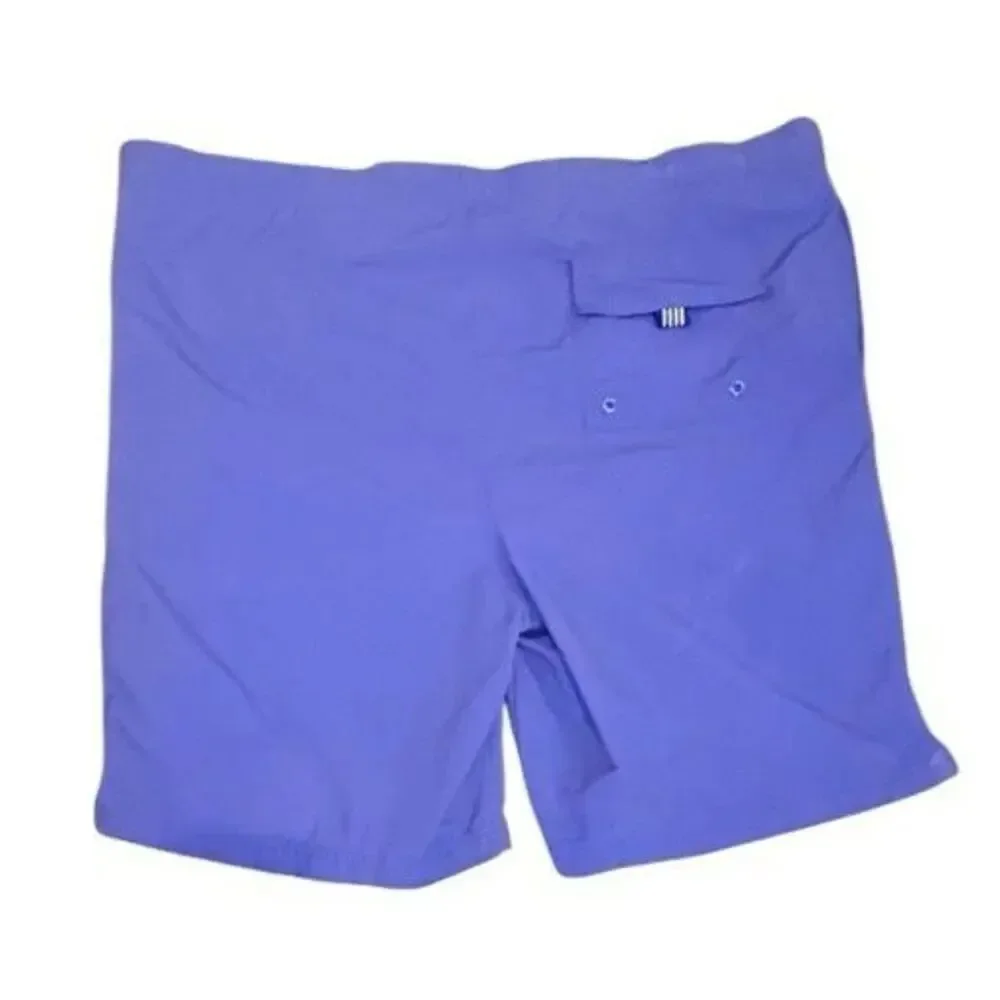Lands' End Men's Size Large 36/38 Swim Trunks Lined Blue Drawstring